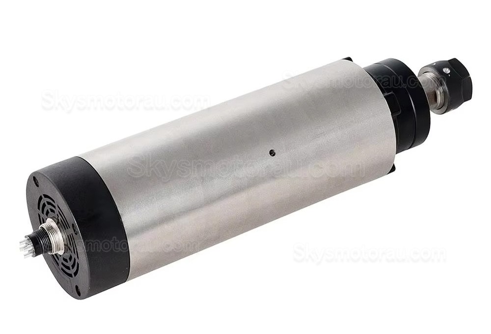 2.2KW VFD Spindle Kit 80-2.2KW-ER20 + H100-2.2 Indc. Air Cooled Spindle Motor + Variable Frequency Drive + 13Pcs ER20 Collet